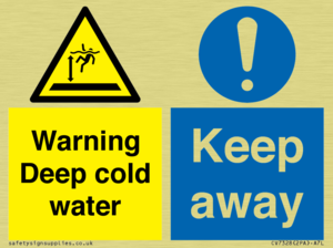 Warning Deep cold water Keep away